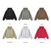 Double Zip Hooded Cardigan Jacket Fleece 350G Sweater Jacket_viptrois.com