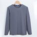 High-end Double-sided Liquid Ammonia Mercerized Long Sleeve Youth Versatile Solid Color Long-staple Non-iron Pure Cotton_viptrois.com