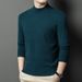 Pure Cross-Border Winter New Style Fine Wool Half Turtleneck Warm Knitted Young And Middle-Aged Casual Solid Color_viptrois.com