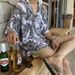Men's Clothing Shirt Flower Men Summer Short Sleeved Beach Shirt Seaside Beach Island Clothing Palm Leaf Cuban Collar_viptrois.com