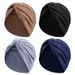 Soft Cotton-Like Cross Turban Headscarf Twisted Cap - Stylish Arabic Boho Headwear For Men & Women_viptrois.com