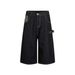 Men's Patchwork Denim Shorts High Street Style Loose Casual Washed Distressed Wide Leg Capri Pants Summer Fashion_viptrois.com