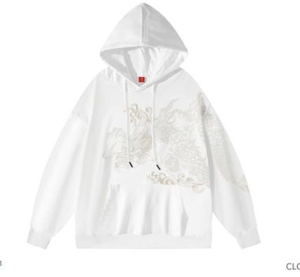 2024 Printed Hooded Pullover Sweatshirt Casual Loose New Hot-Selling Top_viptrois.com