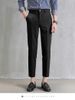 PH Cross Border Men's Summer Slim Fit Small Feet Casual Business Nine Point Suit Pants_viptrois.com