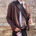 Loom Loom Autumn Wint European Amican College Style Round Neck Cardigan Men High-end Wool Blend Thick Knit Loose Knitted_viptrois.com