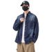 Spring And Autumn American Fashion Brand Washed Denim Men's New Loose Oversized Long Sleeved Shirt Casual Versatile_viptrois.com