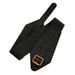 Vintage irregular black waistband decorative dress jacket alligator elastic elastic waist wrap female_viptrois.com