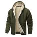 Autumn/Winter New Thickened Coat Cardigan Hooded European Size Lamb Fleece Casual Hoodie D09_viptrois.com