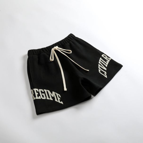 Men's clothing loose fashion five cent shorts men's large printed cotton circle_viptrois.com