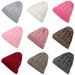 Woolen thickened knitting big head circumference men's warm women's Fried Dough Twists curled hat_viptrois.com