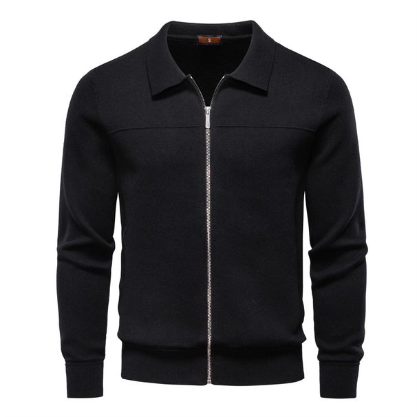 Men's Clothing Men's Autumn/Winter Jacket Sweater Cardigan Size Zipper Business Casual Outerwear Long Sleeve For Formal & Casual_viptrois.com