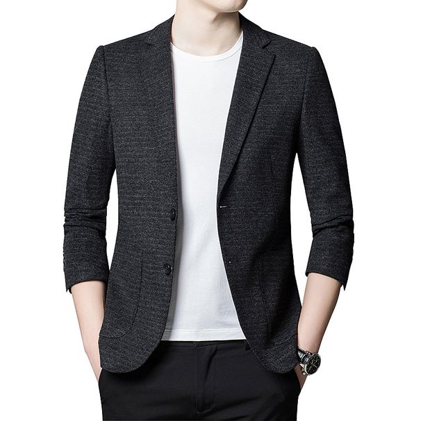 Men's Clothing wool suit men's autumn and winter new Korean style trend men's casual small suit men's slim suit_viptrois.com