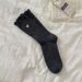 Unisex Embroidered Lace Socks With Heart Pattern, Medium Cuff, Breathable Cotton, Double-Needle Stitching, All-Season Wear_viptrois.com