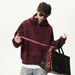 Nordmann 3D Split Half-Zip For Men, Autumn And Winter New Heavyweight Thickened Half-Turtle Neck Raglan Sleeve Hoodie Jacket_viptrois.com