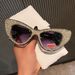 2025 Big Cat Eye Bling Diamond Sunglasses European And American Trendy Party Stage Luxury Large Frame Sunglasses Cross Border_viptrois.com