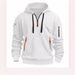 Pure Pure Cross-Border Foreign Trade European Size Spring Autumn Hoodie With Zipper And Multiple Pockets Pullover Men's Sports_viptrois.com