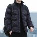 Men's Cotton Clothes Winter Thickened New Trendy Cotton-padded Clothes Without Hats Stand-up Collar Bread Clothes_viptrois.com