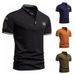 2025d 2025 Summer New Men's Casual Loose Polo Shirt Plus Size Turn-down Collar Short Sleeve T-shirt_viptrois.com