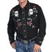 Men's Clothing Cowboy Exotic Shirt Long Sleeve Lapel Design Shirt_viptrois.com
