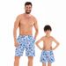Men's Clothing Wear New Mother Daughter Bikini Father Son Beach Pants Elastic Waist Swimwear_viptrois.com
