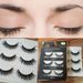 Gwong 3 Pair Natural Looking Thick Cross False Eyelashes Makeup Beauty Eye Lashes_viptrois.com