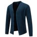 Men's Clothing Fleece-Lined Knit Cardigan Sweater Warm Winter V-Neck Pullover For Casual & Stylish Outfits (Available In 5 Classic Colors & 4 Sizes)_viptrois.com