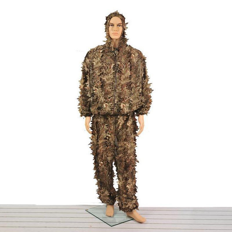Men's Clothing Rue Advent 3D Leaf Camouflage Suit - Tactical Ghillie Hunting Outfit For Adults, Bird Watching & Outdoor Activities_viptrois.com