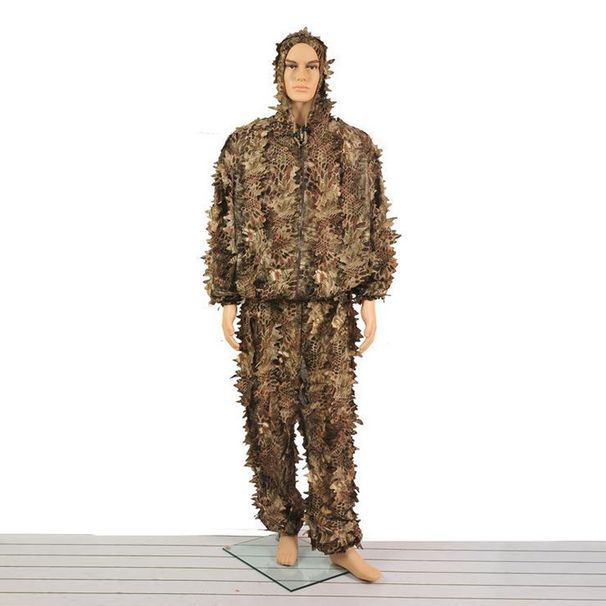 Men's Clothing Rue Advent 3D Leaf Camouflage Suit - Tactical Ghillie Hunting Outfit For Adults, Bird Watching & Outdoor Activities_viptrois.com