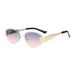 New Frameless Trimmed Metal Sunglasses Cross Border Retro UV400 Trendy Sunglasses High End Fashion_viptrois.com