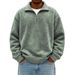 2026 Autumn And Winter New Hot Selling Eco-Friendly Fabric Boys Versatile Athleisure Fashion Half Zipper Stand Collar Long Sleeve Sweatshirt_viptrois.com