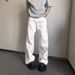 Cleanfit White Machete Jeans Men's American High Street Vibe Pants High Waist Slim Straight Flared Pants_viptrois.com