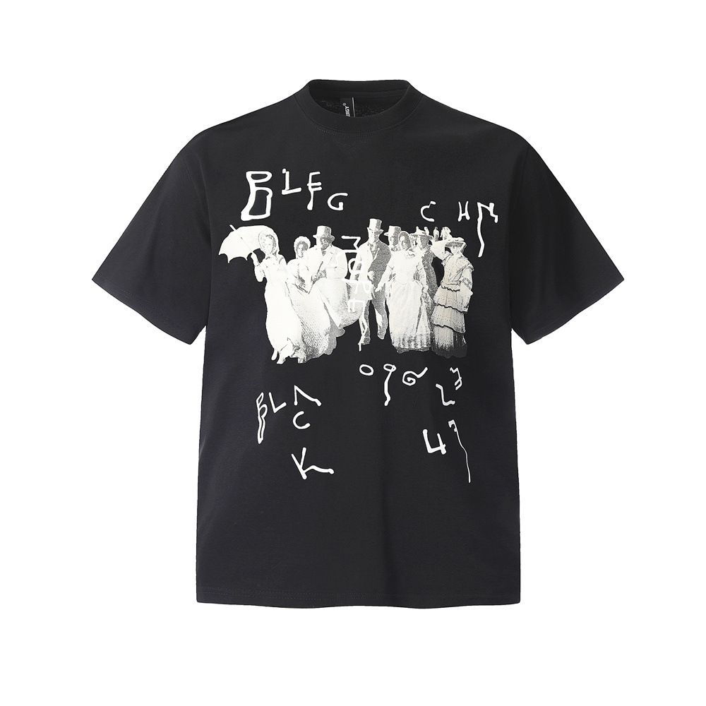 Men's Clothing Men's T Shirts For Men And Women With Niche Characters Printed Short Sleeved Men's Trendy Brand Loose New Men's Tops_viptrois.com