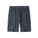Nylon Ice Silk Four-sided Elastic Casual Pants Men's Summer Thin Embroidered Printed Quick-drying Five-point Pants Men's Large Size Foreign Trade_viptrois.com