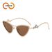 New Personality Cat's Eye Diamond Sunglasses Metal Five Pointed Star Diamond Sunglasses T1340_viptrois.com