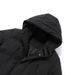 Streetwear Tech Hooded Jacket For Men & Women - Lightweight Windproof Coat With Contrast Panels, Water-Resistant Polyester (White, Black)_viptrois.com