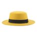 Classic retro children's flat top hat woolen small head circumference baby hat photography photo solid color gentleman hat_viptrois.com