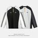 Color-Block UV Protection Running Shirt – Men’s Breathable Half-Zip Long Sleeve Tee With Reflective Print (M-XXL, Midnight Black/Galaxy Grey)_viptrois.com
