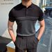 Summer New Polo Shirts For Men, European And American Hot Sales, Business Casual Thin Short Sleeves_viptrois.com