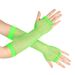 Punk Fishnet Half-Finger Gloves - Stretchy Mesh Party Gloves For Nightclub & Dance ( Breathable & Edgy)_viptrois.com