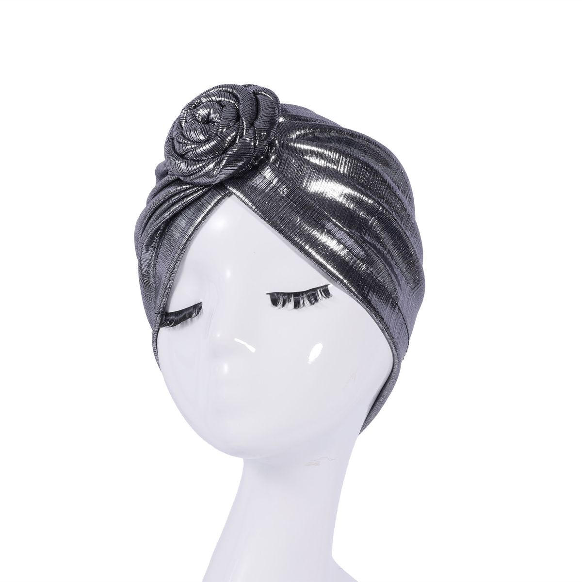 Ladies' Headscarf GOLDEN BLOOM - Embroidered Turban Hat (Ethnic Elegance, Fashion Trends, Hot Seller)_viptrois.com