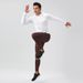Men's Clothing Yoga Fitness Pants Zipper Pocket Nude Quick Drying Sports Pants Calf Tights_viptrois.com