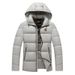 Unisex Thickened Retro Puffer Jacket with Detachable Hood Winter Streetwear Fashion Coat for Men And Women Polyester Filling Black Grey Navy_viptrois.com