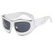 New Electroplated Silver Frame Sunglasses Gold Butterfly Fashion Trend Cyberpunk Hip Hop Sunglasses Personality Y2K_viptrois.com