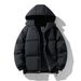 Unisex Oversized Puffer Jacket With Stand Collar, Winter Warm Polyester Coat In Black/White/Grey/Brown/Green (Sizes M-8XL)_viptrois.com