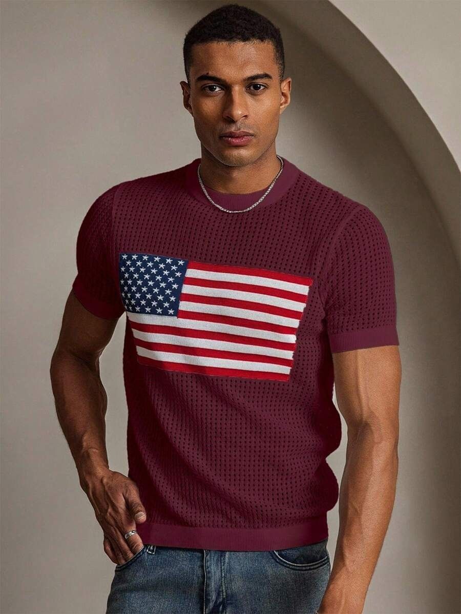 Unisex Breathable Knit Summer Top With 3D Jacquard Design - Loose Fit Streetwear For Men & Women (S/M/L)_viptrois.com