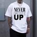 Men's Letter Printing Hot Sale Short Sleeved T Shirt Men's Summer_viptrois.com