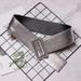 Fashion square buckle women's black belt women's trendy simple and versatile Korean leather belt women's decorative casual pants belt women_viptrois.com