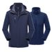 Men's Clothing Three-in-one Rush Clothes Men's Outdoor Waterproof Warm Mountaineering Suit_viptrois.com