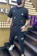 Summer New Short Sleeved For Men's Printed Slim Fit Half Sleeve Versatile Elastic Round Neck Casual Fashion Brand_viptrois.com