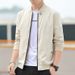 2024 Spring Autumn New Men's Casual Jacket With Zipper And Stand Collar Customizable_viptrois.com